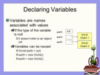 Variables and Functions Alice. Naming is Important If you get a new pet one of the first things you do is name it Gives you a way... 