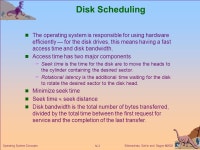 Silberschatz, Galvin and Gagne  Operating System Concepts Chapter 14: Mass-Storage Systems Disk Structure Disk Scheduling Disk... 