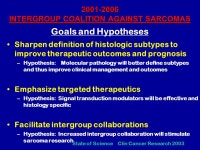 INTERGROUP COALITION AGAINST SARCOMAS (ICAS) SCIENTIFIC STEERING COMMITTEE: EC Borden, G Demetri, M von Mehren, K Albritton, P... 