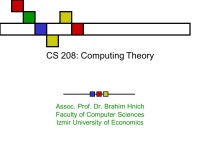 CS 208: Computing Theory Assoc. Prof. Dr. Brahim Hnich Faculty of Computer Sciences Izmir University of Economics. -  ppt download