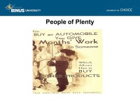People of Plenty (1945 – 1950) Meeting 7 Matakuliah: G0862/American Culture and Society Tahun: ppt download