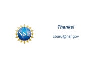 Chaitan Baru Senior Advisor for Data Science CISE Directorate National Science Foundation NIEHS Webinar October 27, 2015 Image... 