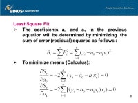 Curve Fitting Pertemuan 10 Matakuliah: S0262-Analisis Numerik Tahun: ppt download