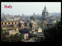 Florence Italy. The Italian Republic 301k sq. miles (slightly larger than Arizona) Rome Pop´n: 58 m Italian (German, French... 