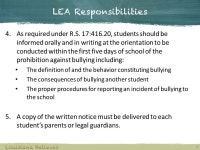 Act 861 of Summary Act 861 of the 2012 Regular Legislative Session required the LDOE, in collaboration with BESE, to develop... 