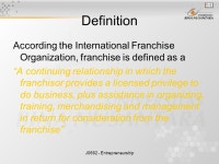 J Entrepreneurship Starting New Business (Buying Franchise) Sesi ppt download