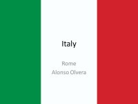 Italy Rome Alonso Olvera. Travel Plans The airport ill leave from is Green International Ill land in Milan The flight would be 8... 