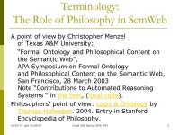 30/03/07 upd 01/04/08CmpE 588 Spring 2008 EMU1 Inferring with Ontologies Atilla ELÇİ Dept. of Computer Engineering Eastern... 
