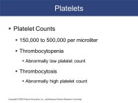Copyright © 2009 Pearson Education, Inc., publishing as Pearson Benjamin Cummings C h a p t e r 19 Blood PowerPoint® Lecture... 