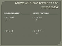  Solve the following…  6 = x + 2  4 = q + 13  23 = b - 19  5b = 145  -7y = 28  2/3q = 18  1/5x = 2/7. -  ppt download