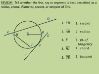 TODAY IN GEOMETRY…  Review: Properties of Tangents  Learning Target : 10.2 You will use angle measures to find arc measures.... 