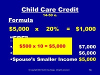 Personal Credits from Chapter 14. © Copyright 2007 by M. Ray Gregg. All rights reserved. 2 Personal Credits Child Care Credit... 