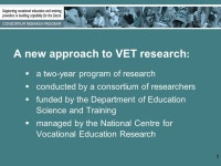 What do they see? Early insights from Supporting VET providers in building capability for the future Berwyn Clayton Canberra... 