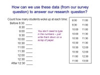 Is it true that university students sleep late into the morning and even into the afternoon? Suppose we want to find out what... 