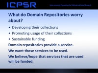 Why RDA? A domain repository perspective George Alter ICPSR University of Michigan. -  ppt download