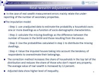 By R. Gambacorta and A. Neri Bank of Italy - Statistical Analysis Directorate Wealth and its returns: economic inequality in... 