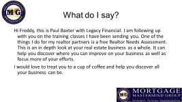 How to Hit Bulls Eyes. What is your Goal? Set a Goal 5, 10,20 – 50 Make it a realistic goal you can achieve in 90 days Ask... 