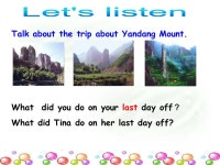 세영홍삼원 | Period Three Make up a story. Each student adds a sentence. Model: Last week I visited my aunt’s house. She lives in...