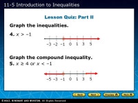 11-1 Solving Two-Step Equations 11-2 Simplifying Algebraic Expressions 11-3 Solving Multi-Step Equations 11-4 Solving Equations... 