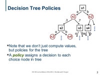 1 CSC 384 Lecture Slides (c) , C. Boutilier and P. Poupart CSC384: Lecture 24  Last time Variable elimination, decision trees... 