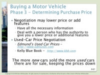 Chapter 6 Consumer Purchasing Strategies and Wise Buying of Motor Vehicles Copyright © 2016 McGraw-Hill Education. All rights... 