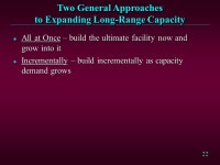 1. 2 Facility Capacity and Location Chapter 5, Part A. -  ppt download