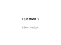 Question 3 RExcel Analysis. 1.Double click on the RExcel2007 icon on your desktop to launch R and Excel. -  ppt download