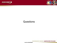 UNCLASSIFIED Army Field Feeding Systems. UNCLASSIFIED Army Field Feeding Systems Vision: To provide the right food service... 