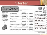 11/30/15 Starter: 11/30/ Application: Ws: Chemical Reactions Connection: If you were to drop an Alka Seltzer tablet into a cup of... 