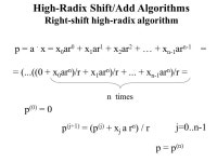 High-Radix Sequential Multipliers Bit-Serial Multipliers Modular Multipliers Lecture ppt download