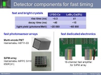 Peter Dendooven LaBr 3 and LYSO monolithic crystals coupled to photosensor arrays for TOF-PET Physics for Health in Europe... 