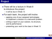 CITS7212: Computational Intelligence Welcome to CITS7212 CITS7212: Computational Intelligence Lyndon While. -  ppt download