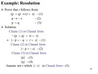 Logical Agents  Agents that can form representations of a complex world  Use inference to drive new representations and  Use... 