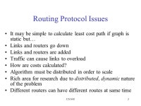 CS 6401 Intra-domain Routing Outline Introduction to Routing Distance Vector Algorithm. -  ppt download