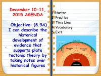 Plate Tectonic Theorist 123 Starter: 12/10 : Plate Tectonic Theorist 12/10-11/15 Practice/Application Glue. -  ppt download