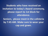 Stafford HSDaily Announcements Today is Wednesday, May 27, 2015 Stafford HS Daily Announcements Today is Wednesday, May 27, 2015... 
