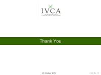 20 October 2015 Indian Venture Capital/ Private Equity Industry – Introduction & Suggested Reform Measures Meeting with: Dr.... 