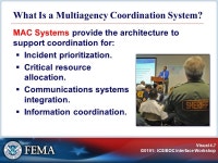 Visual 4.1 G0191: ICS/EOC Interface Workshop Unit 4: MAC/EOC Principles Review. -  ppt download