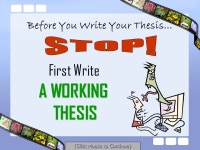 Your Thesis Statement: The Only Sentence Worth More Than A Thousand Words {Click Mouse to Continue} -  ppt download