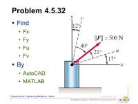 ENGR-36_Prob_4_5_32_ACAD_Solution.ppt 1 Bruce Mayer, PE Engineering-36: Engineering Mechanics - Statics Bruce Mayer, PE Licensed.... 