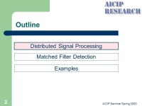 Distributed Signal Processing Woye Oyeyele March 4, ppt download