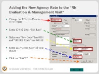 SUNCOAST SOLUTIONS | THE POWER TO CARE Effective 01/01/2016 to 12/31/2016 Medicare Home Health Payment Rates and CBSA Factors FY... 