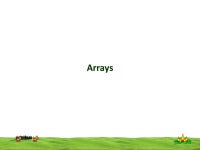 CSI 3125, Preliminaries, page 1 Arrays. CSI 3125, Preliminaries, page 2 Arrays Group of related typed variables that referred to... 