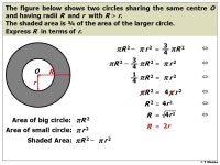 14 [2 d.p.] special number it has its own name x radius x rx r A =A = π x r 2x r 2 How do we find. -  ppt download