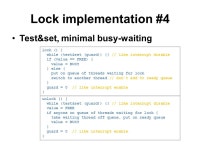 Slides on threads borrowed by Chase Landon Cox. Thread states BlockedReady Running Thread is scheduled Thread is Pre-empted (or... 
