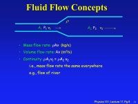 Physics 101: Lecture 17, Pg 1 Physics 101: Lecture 17 Fluids II Exam III. -  ppt download