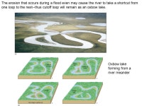 Rivers meander when they are traveling on top of a relatively flat surface. Meander is a result of friction between the stream...
