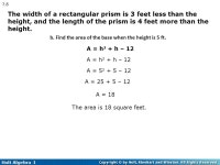 Chapter 7 – Exponents and Polynomials Algebra I. Table of Contents Adding and Subtracting Polynomials Multiplying Polynomials... 