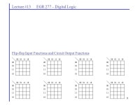 1 Lecture #13 EGR 277 – Digital Logic Sequential Counters Counters are an important class of sequential circuits. Counters... 