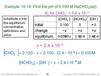 Copyright  2011 Pearson Education, Inc. Chapter 15 Acids and Bases: Part B. Roy Kennedy Massachusetts Bay Community College... 